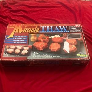 New Never Opened Vintage 1995 The Original Miracle Thaw Defrosting Tray